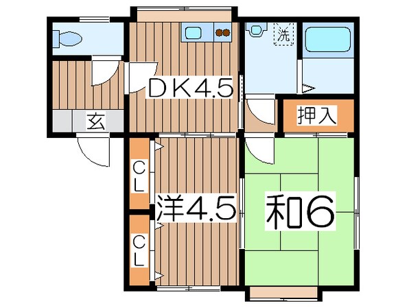 石川弐番館の物件間取画像